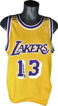 Wilt Chamberlain Signed Los Angeles Lakers Home Jersey (PSA/DNA)